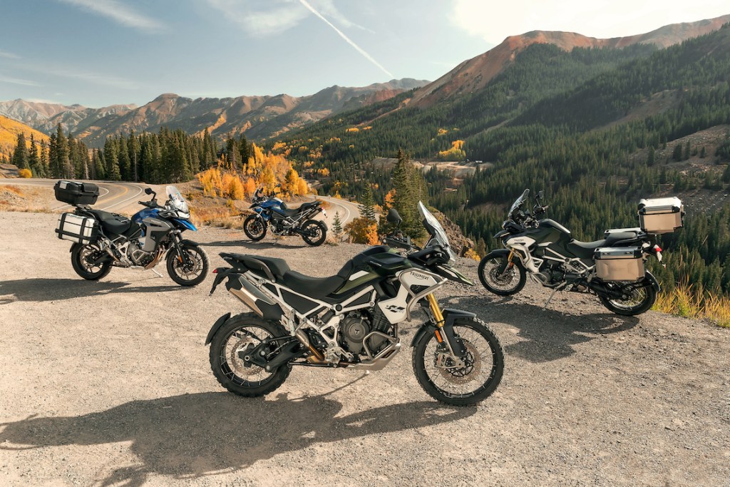 Triumph's new Tiger 1200 range featuring both GT and Rally models